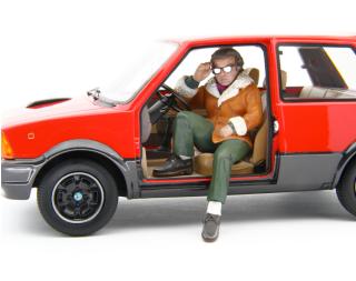 Innocenti De Tomaso Turbo 1983 Rosso & Jerry Calà (Billo)  Laudoracing 1:18 Resinemodell (Türen, Motorhaube... nicht zu öffnen!)